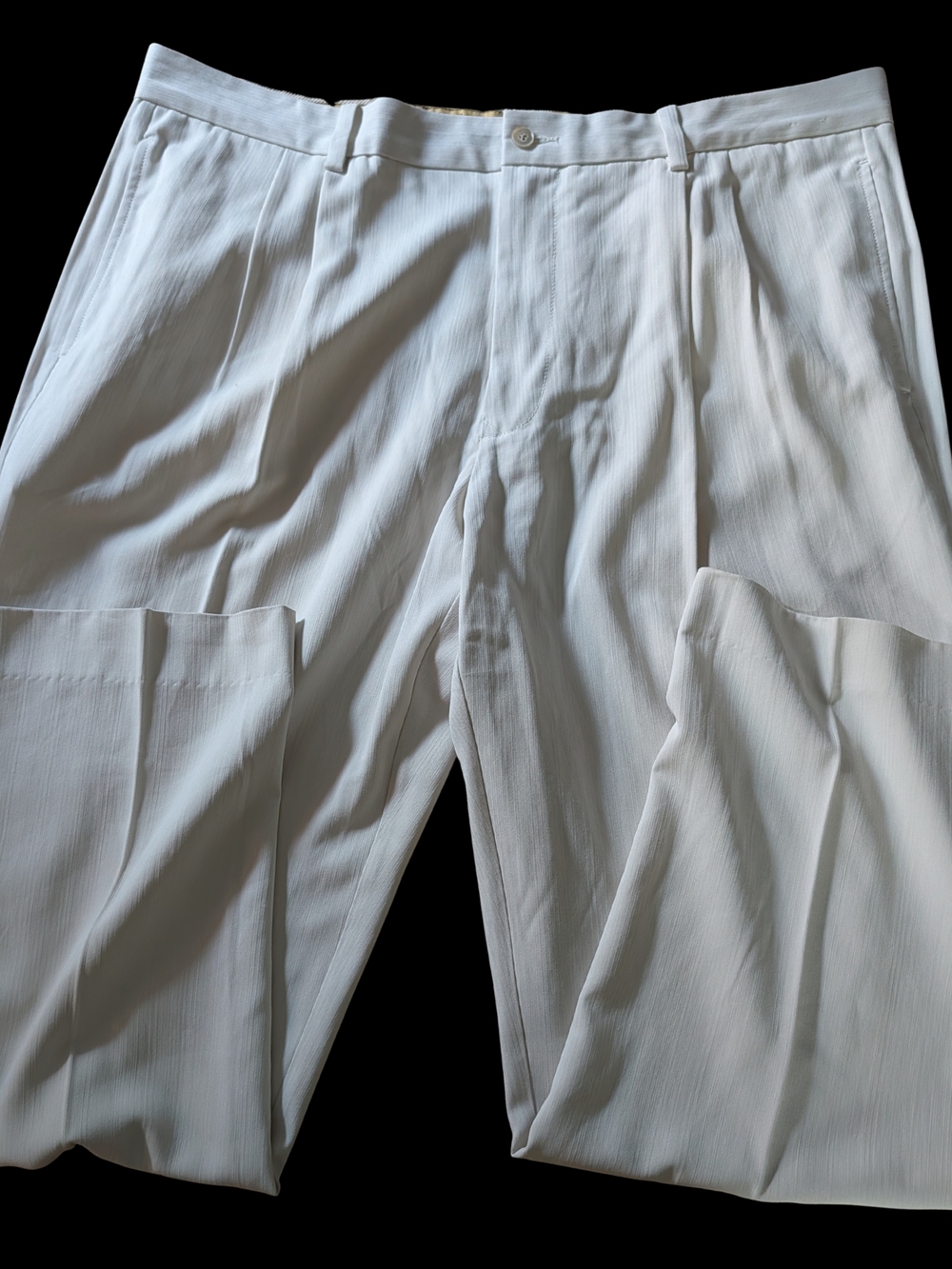 Tommy Bahama White Men’s Silk Blend Dress Pants